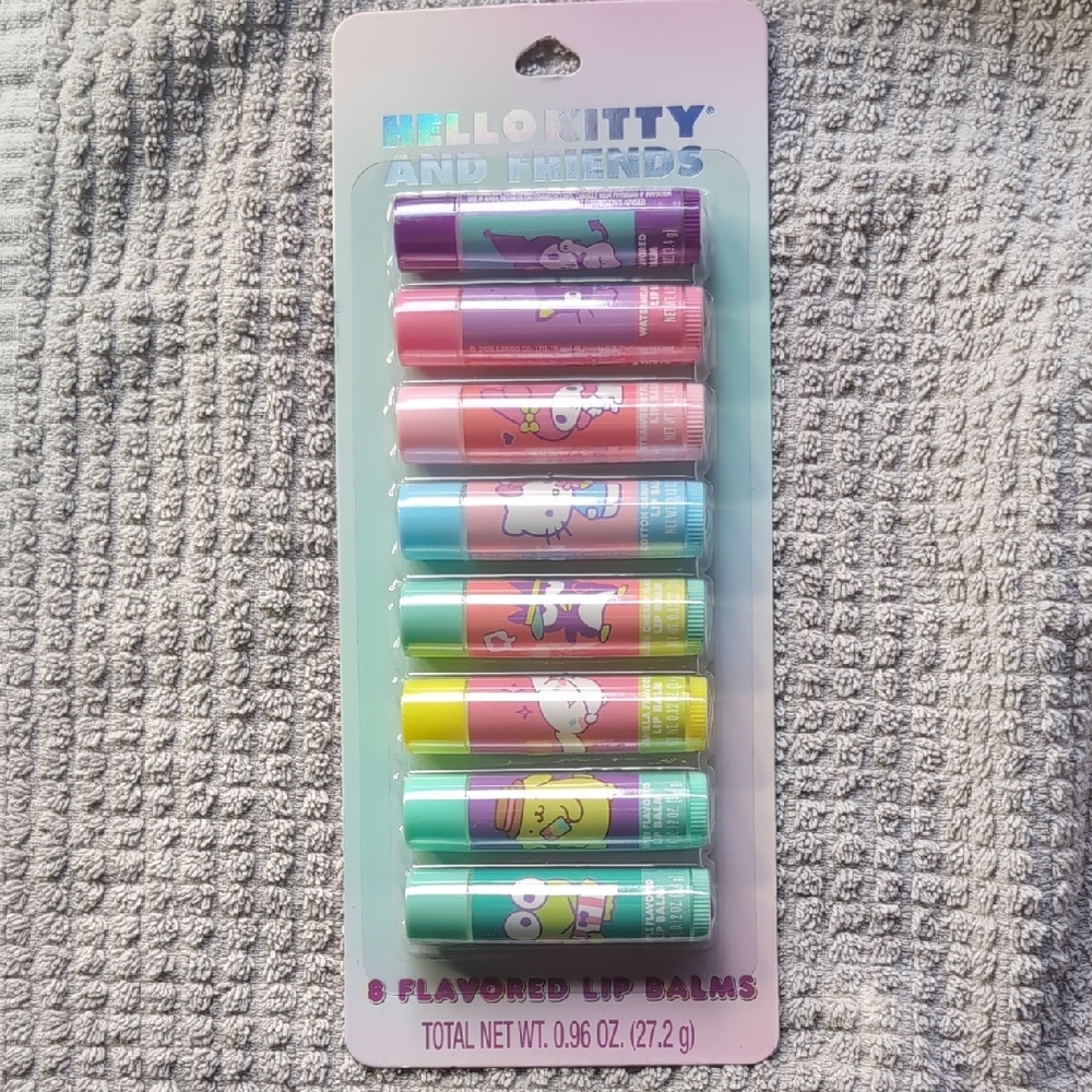 Hello Kitty and Friends 8 Flavored Lip Balms
